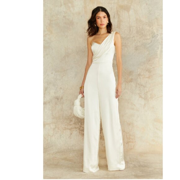 COPY - new AMUR Ivory Blynn Drape Jumpsuit  253 - Picture 2 of 5